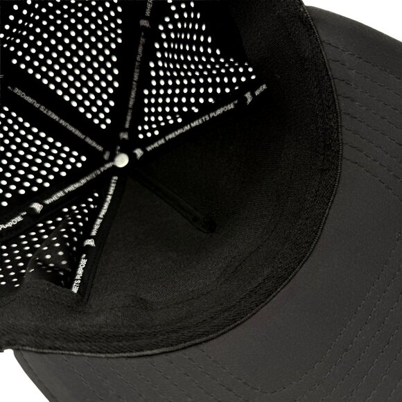 BRANDED BILLS Outer Limits Drone Service Black Performance Snapback Trucker Hat - Picture 8 of 11